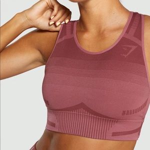 Gymshark Geo Seamless Sports Bra Rose Gold